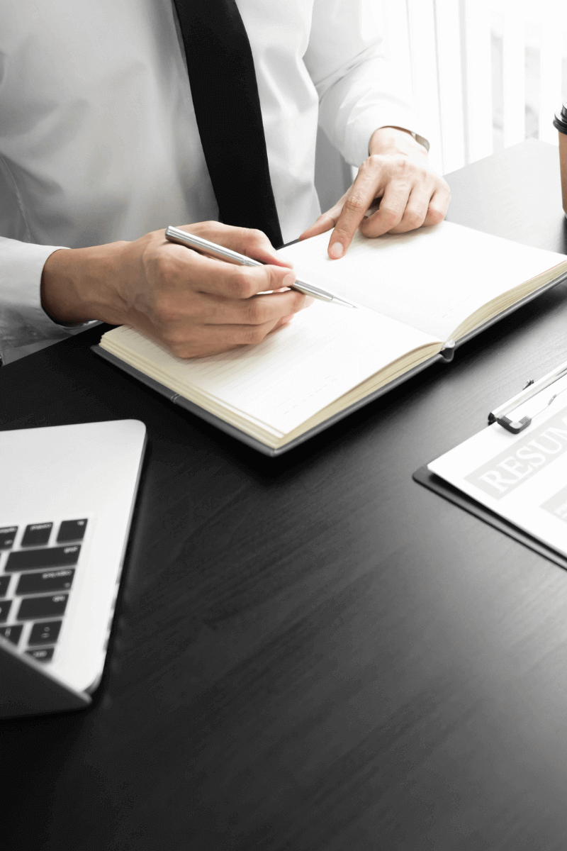 Business owner preparing to hire next employee